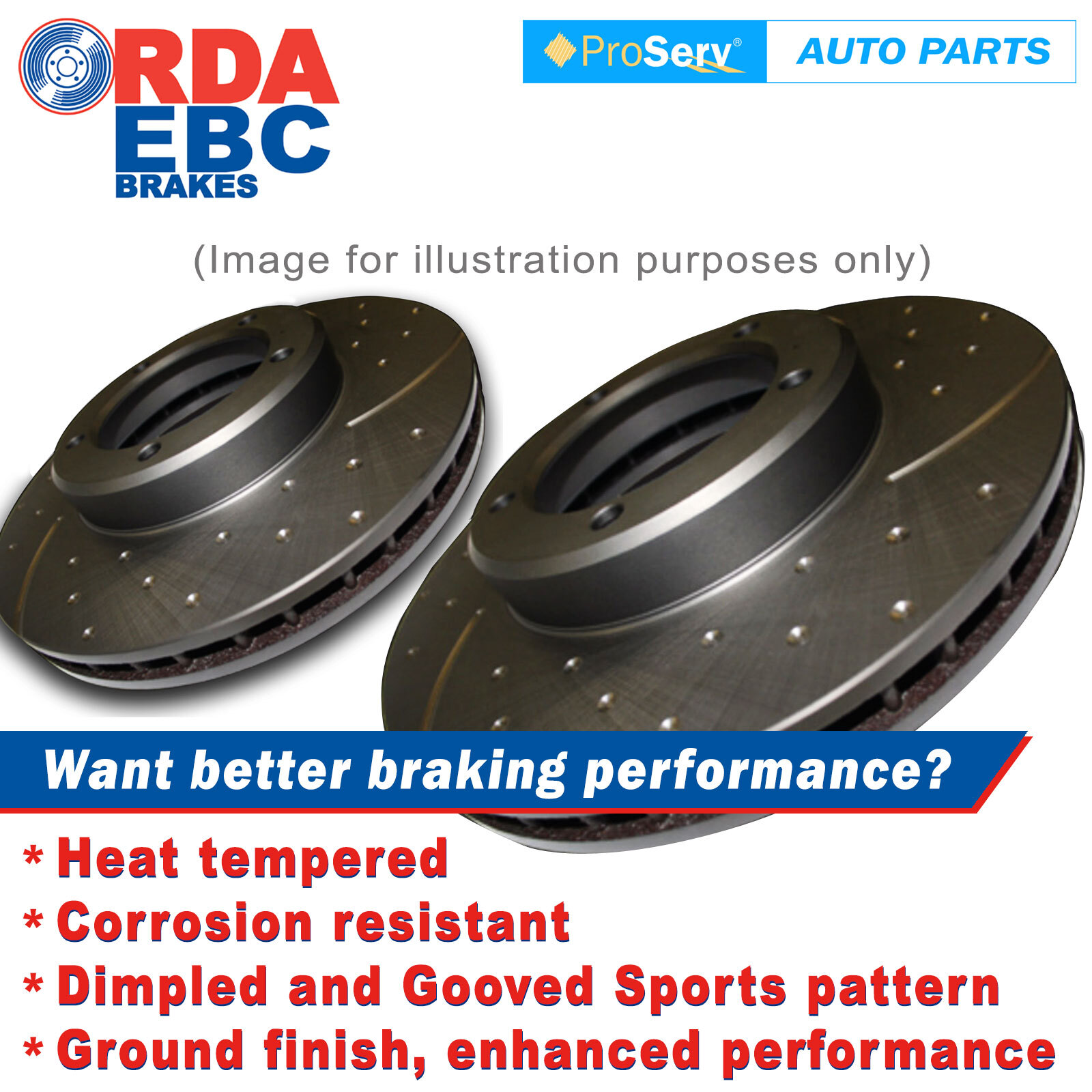 FRONT PAIR SLOTTED DISC BRAKE ROTORS MAZDA RX8 SPORTS 7/2003ONWARDS eBay