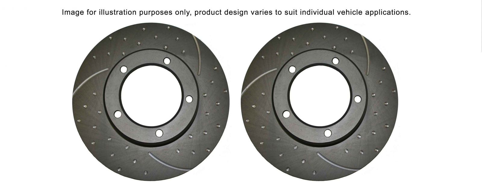 REAR SLOTTED DISC BRAKE ROTORS AND PADS NISSAN PATROL GQ Y60 19882002