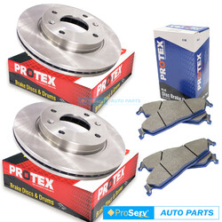 Front Disc Brake Rotors & Pads for Holden Commodore VC, VH 4 Cyl 1980-1983 (Dia 256mm)