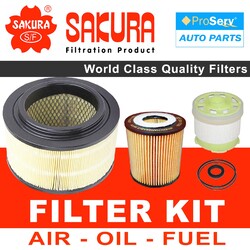 Oil Air Fuel Filter service kit for Mazda BT50 UP0YF 3.2L Turbo Diesel 2011-2015