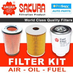 Oil Air Fuel Filter service kit for Nissan Navara D22 (ZD30) 3.0L Tdi 2001-2008