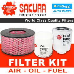 Oil Air Fuel Filter service kit for Toyota Hilux KZN165 3.0L Diesel 1KZTE 1999-2005