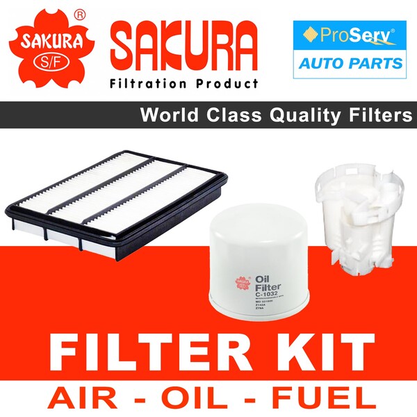 Oil Air Fuel Filter service kit for Mitsubishi Pajero NP 3.5L 2000-2004