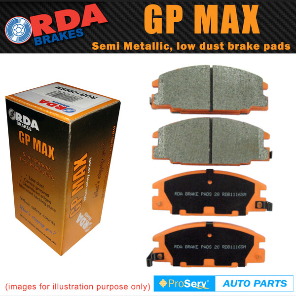 Front Disc Brake Pads for Toyota Crown MS85 10/1975 - 1977 PBR