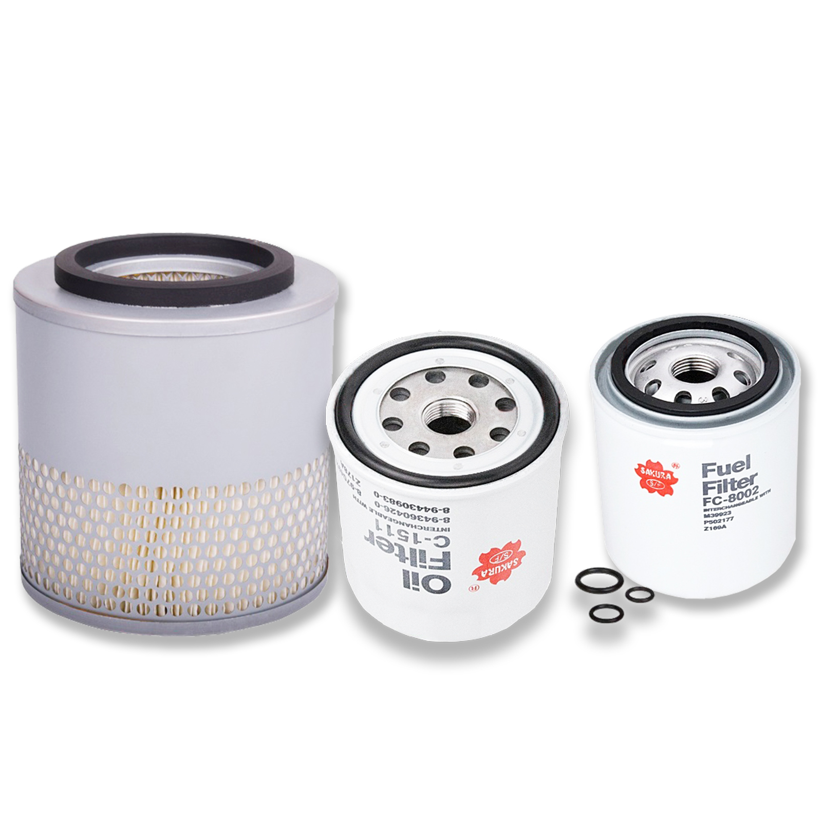 Sakura Air Oil Fuel Filter Kit – Holden Rodeo TFR55 TFS55 1990-2003 2.8L 4JB1-T