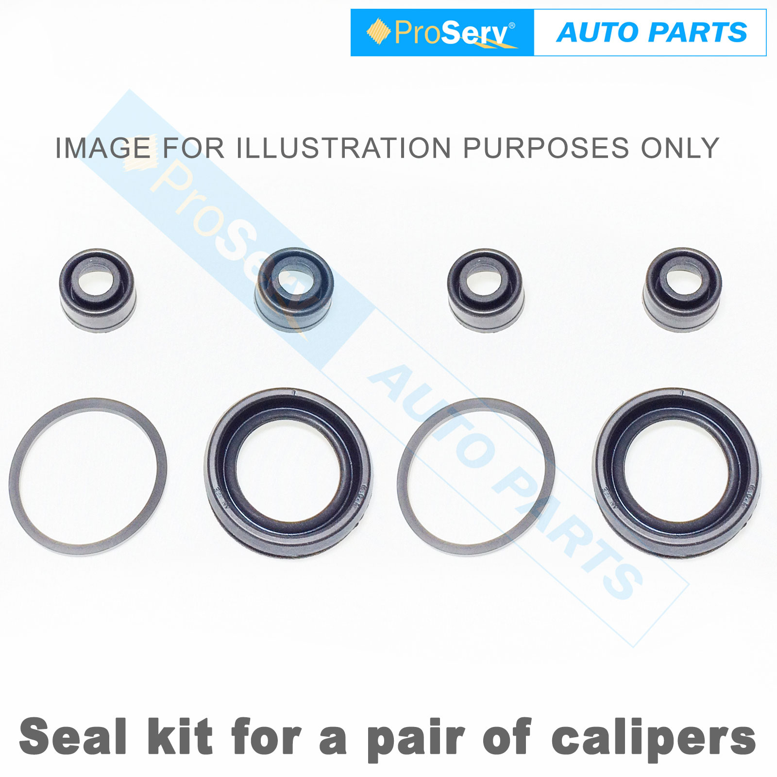 BRKP36 Rear Brake Caliper repair seal kit & pistons 