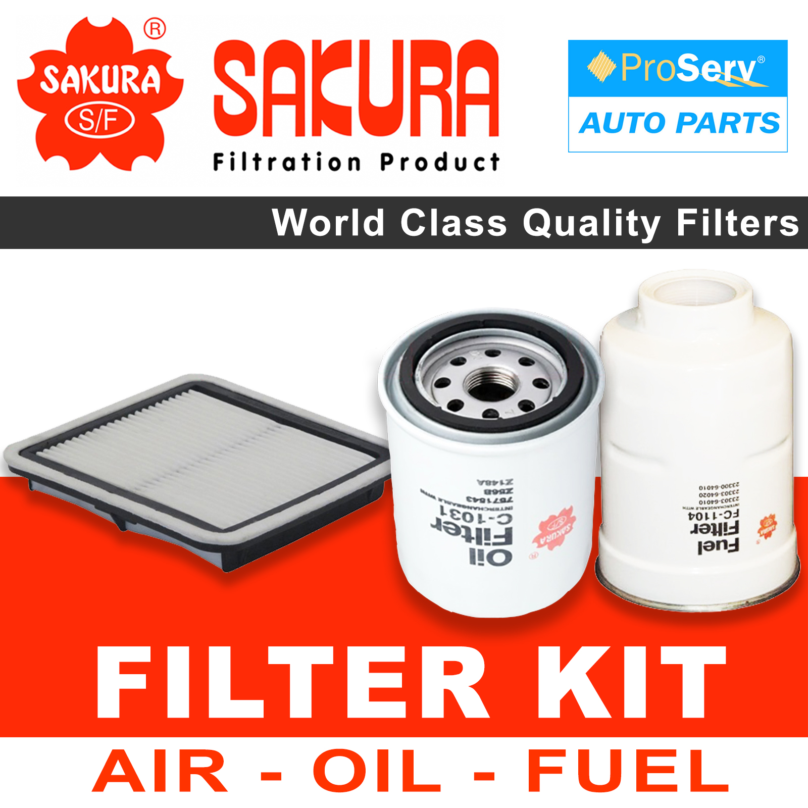 Oil Air Fuel Filter service kit for Subaru Forester SH 2