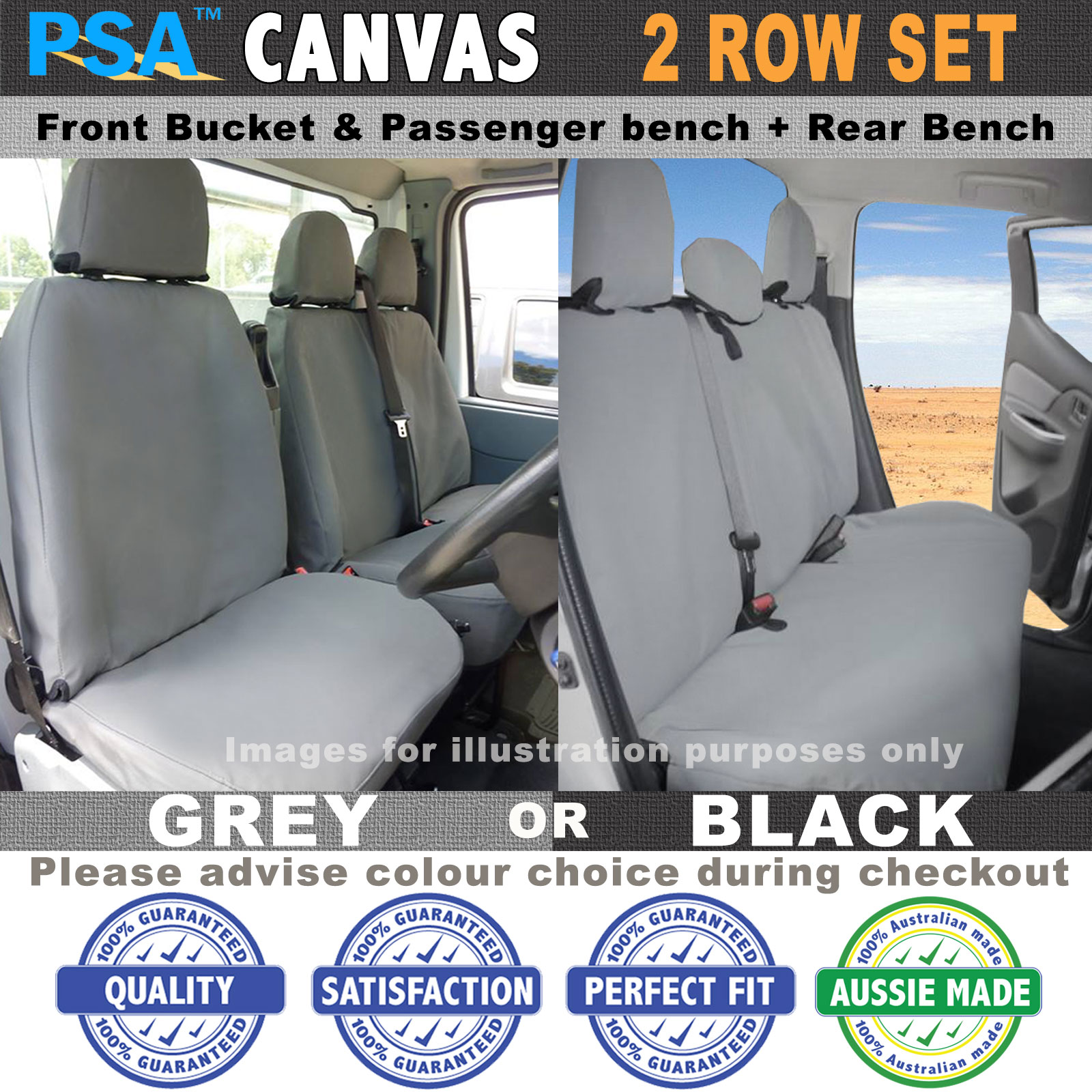 Canvas Seat Covers Toyota Hilux