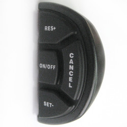Cruise Control D-Shaped control switch - plastic case and rubber button pad only