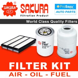 Oil Air Fuel Filter service kit for Mitsubishi Pajero NT 3.2L Diesel 4M41 Eng. 2009-2017