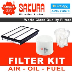 Oil Air Fuel Filter service kit for Mitsubishi Pajero NM 3.5L 2000-2004