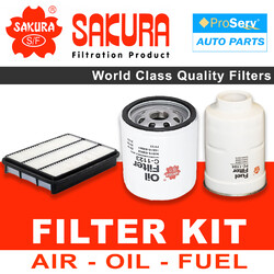 Oil Air Fuel Filter service kit for Toyota Prado KDJ150 3.0 1KGFTV Turbo Diesel 2009-2015