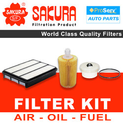 Oil Air Fuel Filter service kit for Toyota Landcruiser VDJ76 4.5 V8 (1VD-FTV) 2007-2017