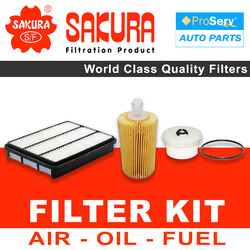 Oil Air Fuel Filter service kit for Toyota Landcruiser VDJ79 4.5 V8 (1VD-FTV) 2007-2017
