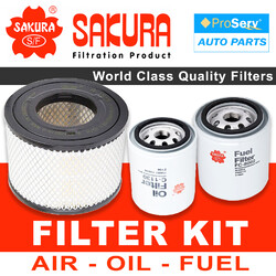 Oil Air Fuel Filter service kit for Holden Rodeo RA 3.0L 4JH1 2003-2007