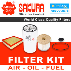 Oil Air Fuel Filter service kit for Holden Rodeo RA 3.0L Diesel 4JJ1 2007-2008