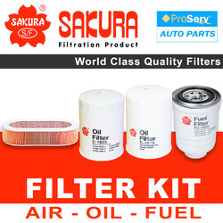 Oil Air Fuel Filter service kit for Nissan Patrol GU Y61 Series I 4.2L Diesel TD42 1998-2000