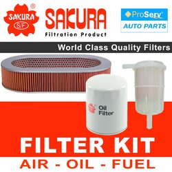Oil Air Fuel Filter service kit for Nissan Patrol GQ Y60 4.2L carby petrol 1988-1995