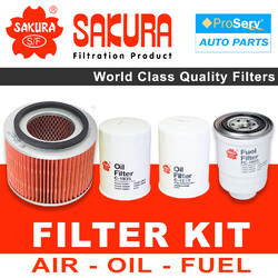Oil Air Fuel Filter service kit for Nissan Patrol GU Y61 Series I 4.2L TD42T 1999-2000