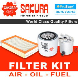 Oil Air Fuel Filter service kit for Nissan Navara D40 2.5D (Spain Built) 2006-2015