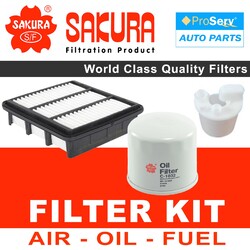 Oil Air Fuel Filter service kit for Hyundai i30 FD 2.0L PETROL G4GC 2007-2012