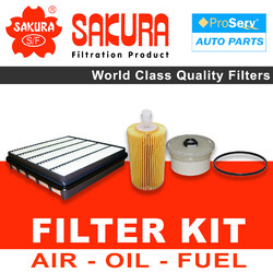 Oil Air Fuel Filter service kit for Toyota Landcruiser VDJ200 4.5 1VDFTV V8 Twin Turbo 2007-2017