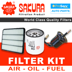 Oil Air Fuel Filter service kit for Toyota Landcruiser UZJ200 4.7L Diesel 2007-2012