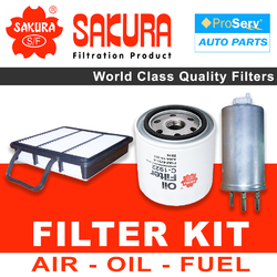 Oil Air Fuel Filter service kit for Great Wall V200 K2 2.0L Diesel GW4D20 (inline fuel filter) 2011-2017