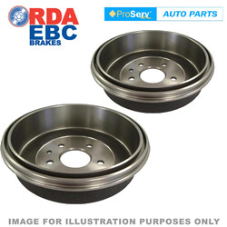 Rear Brake Drums for Mazda E2000 E2200 (260mm I.D.) 1984-1998