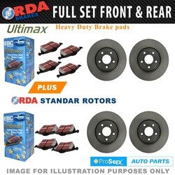 Full Set Disc Brake Rotors & EBC Pad for Toyota Prado 150 Series 2009-2015