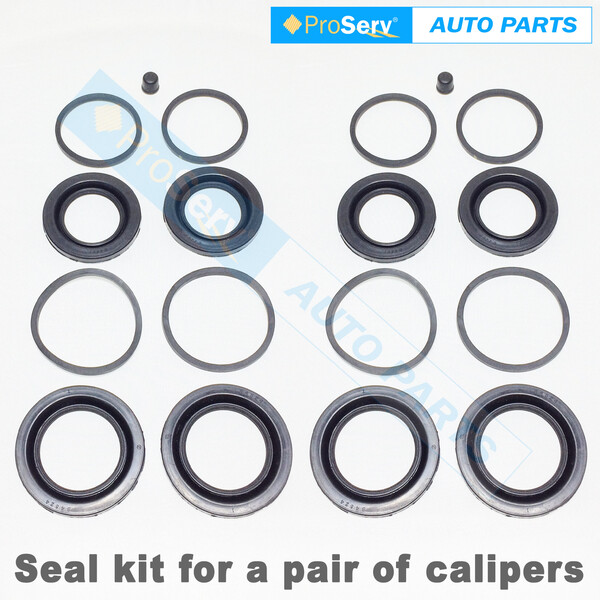 Front Brake Caliper Seal Repair Kit for Mitsubishi EVO 7 4 Piston Caliper 2001 - 2005