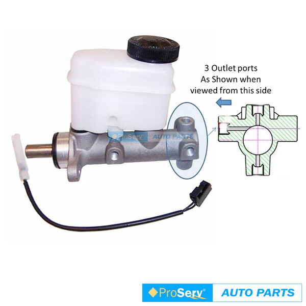 Brake Master Cylinder for Ford Courier PE, PG, PH 2.5L 4WD Type1 2/1999-12/2006 (no ABS)