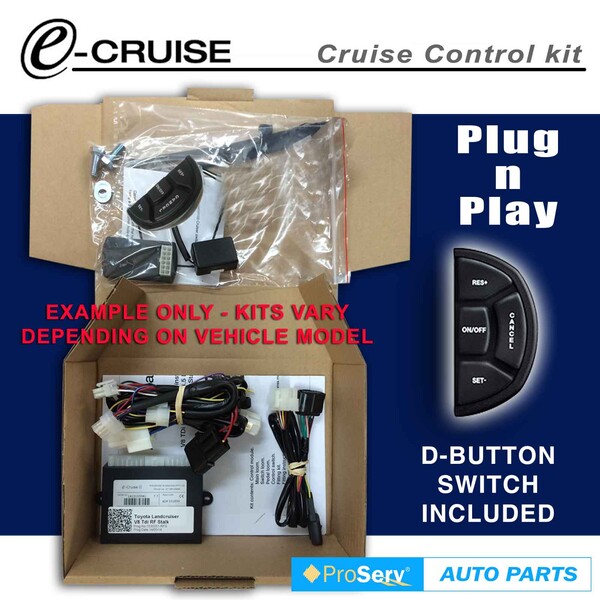Cruise Control Kit Isuzu D-Max All 2007 - May2012 (With D-Shaped control  switch) - e-Cruise