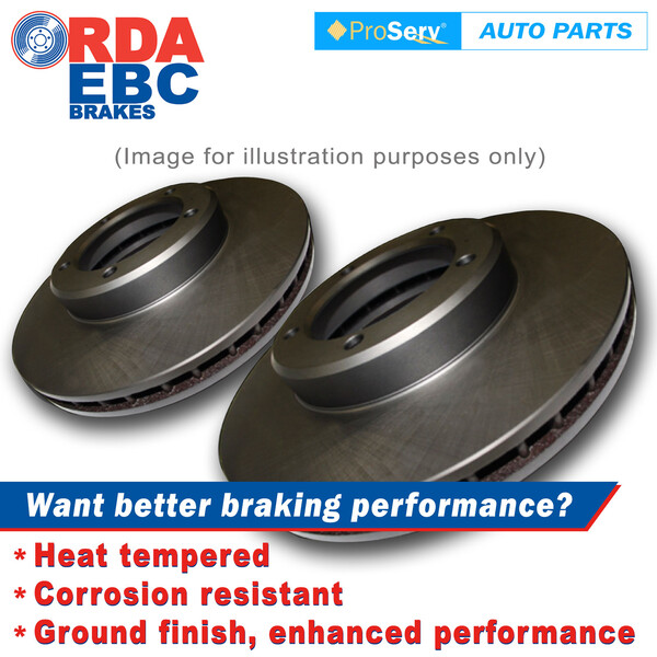 Rear Disc Brake Rotors for Citroen C6 3.0TTD (302mm Dia) 2006-Onwards