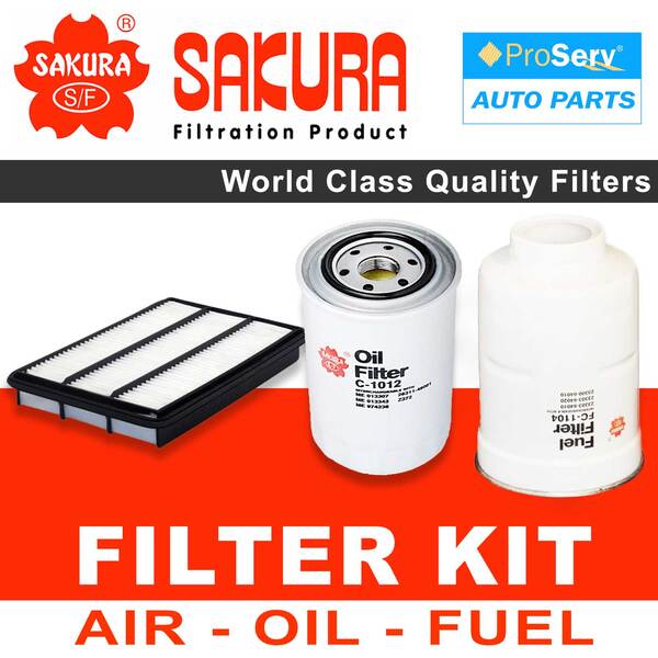 Oil Air Fuel Filter service kit for Mitsubishi Pajero NS 3.2L Diesel 4M41 Eng. 2009-2017