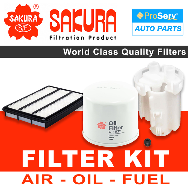 Oil Air Fuel Filter service kit for Mitsubishi Pajero NS 3.8L V6 2006-2010