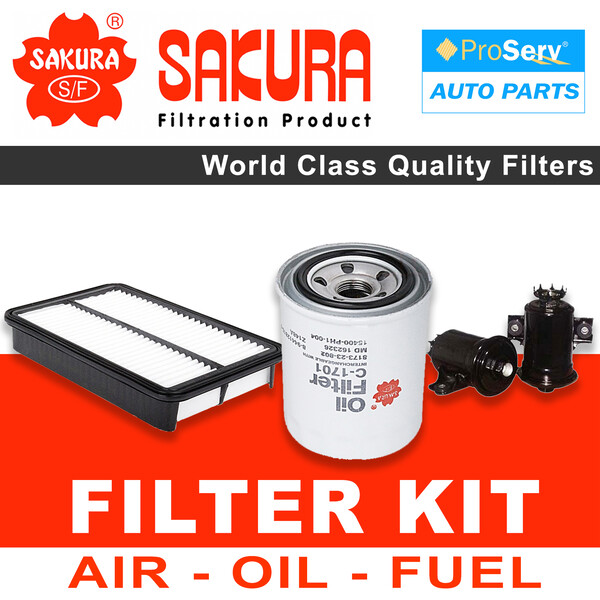 Oil Air Fuel Filter service kit for Toyota Corolla AE102 1.8L 1994-1999