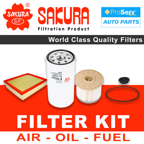 Oil Air Fuel Filter service kit for Holden Colorado RC 3.0 Turbo Diesel 2008-2012