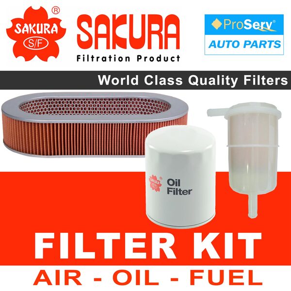 Oil Air Fuel Filter service kit for Nissan Patrol GQ Y60 4.2L carby petrol 1988-1995