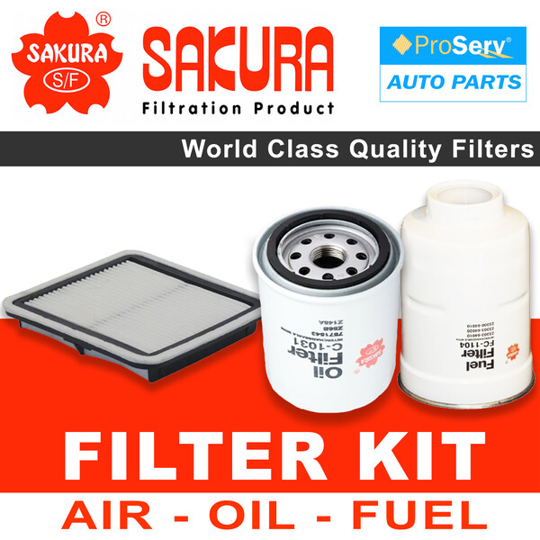 Oil Air Fuel Filter service kit for Subaru Forester SH 2.0L Diesel 2009-2013