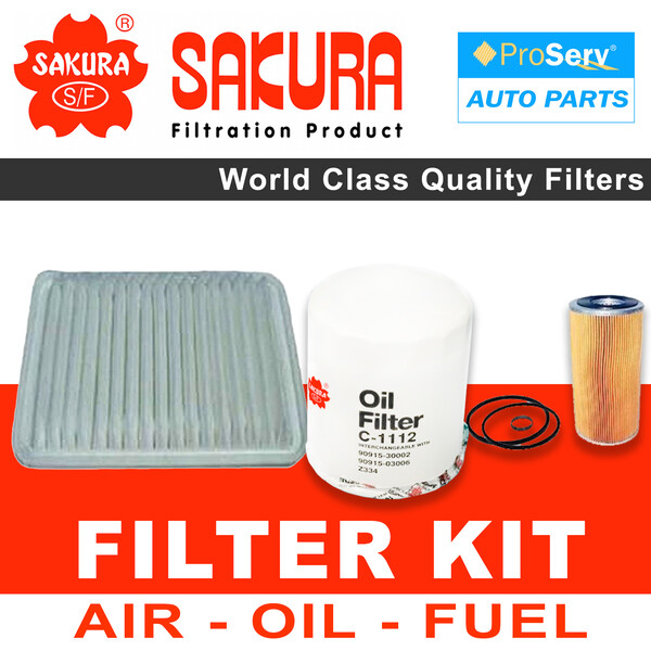 Oil Air Fuel Filter service kit for Ford Falcon BA 4.0L 2002-2005