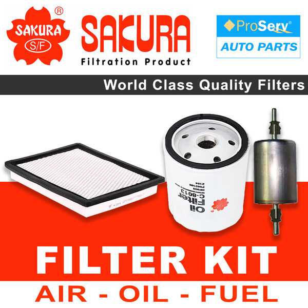 Oil Air Fuel Filter service kit for Holden Commodore VX 3.8L V6 2000-2002