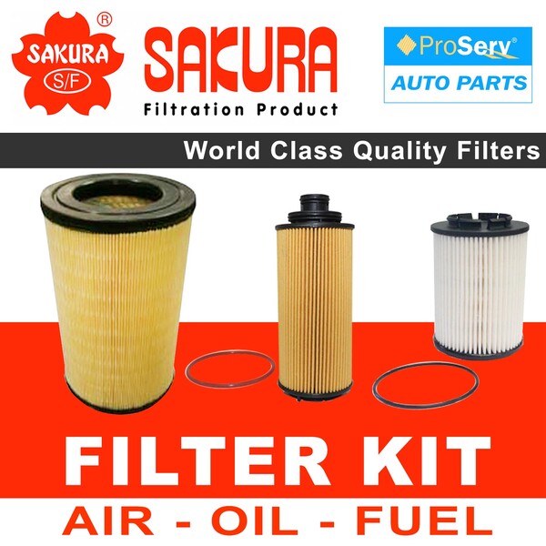 Oil Air Fuel Filter service kit for Holden Colorado RG 2.8L Turbo Diesel 2008-2017