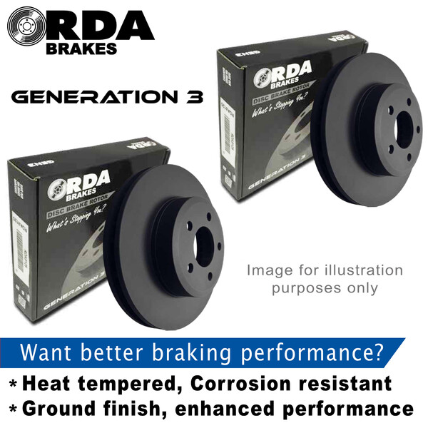 Front Disc Brake Rotors for Ford Courier 4WD PE PF 12/1998-7/2004