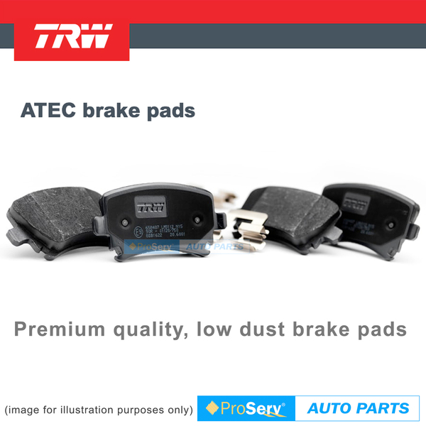 REAR TRW DISC BRAKE PADS FOR MAZDA RX7 SERIES 2 SA 22C 1981 - 1983