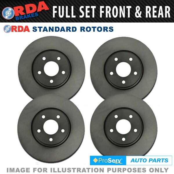 Full Set Disc Brake Rotors for Mitsubishi Magna TE TF TH TJ TL TW 96 On